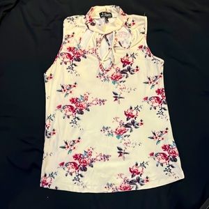 Floral tank top.